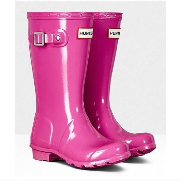 Hunter Shoes - Hunter Glossy Hot Pink Waterproof Rain Boots